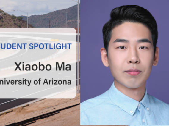 Xiaobo Ma, a civil engineering PhD candidate and president of the University of Arizona's Institute of Transportation Engineers student chapter