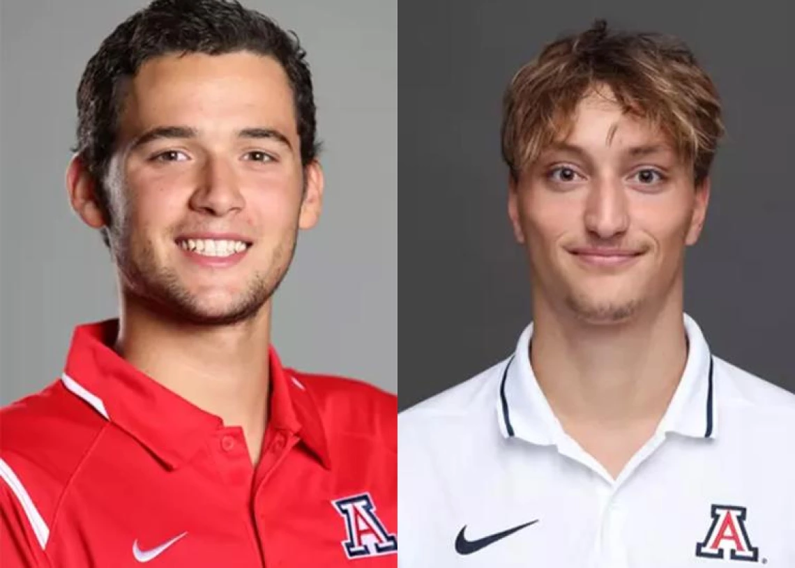 Jorge Iga and Ralph Daleiden, University of Arizona Civil and Architectural Engineering students who are competing in the 2024 Summer Olympics in Paris.