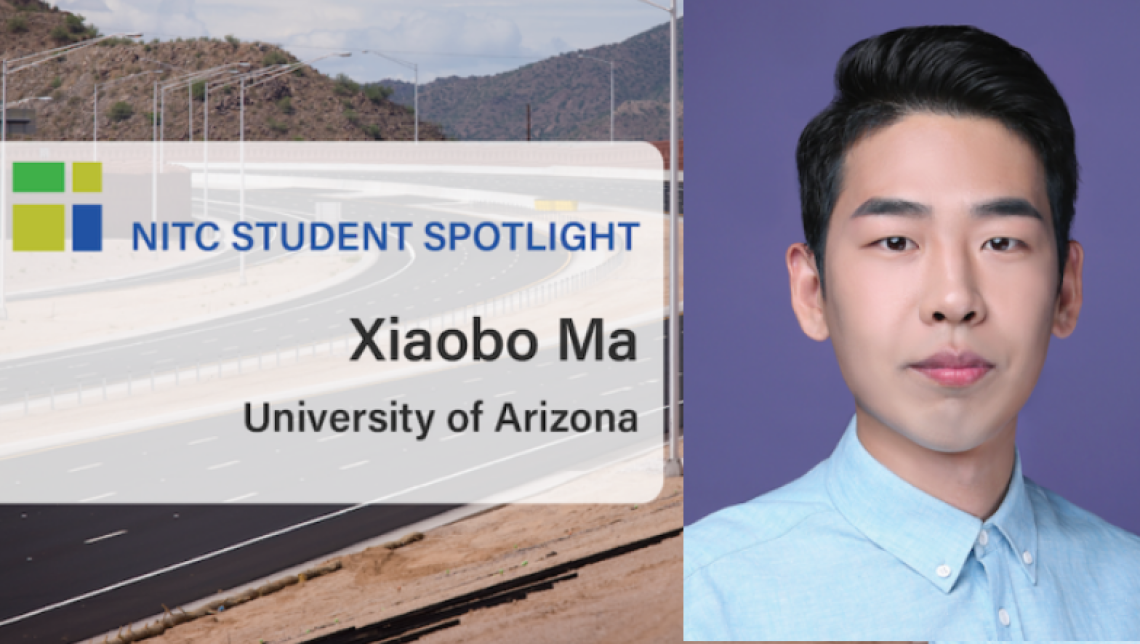 Xiaobo Ma, a civil engineering PhD candidate and president of the University of Arizona's Institute of Transportation Engineers student chapter