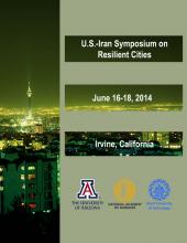 Cover of the proceedings of the 2014 U.S.-Iran Symposium on Resilient Cities