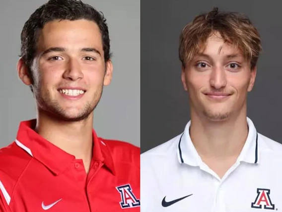 Jorge Iga and Ralph Daleiden, University of Arizona Civil and Architectural Engineering students who are competing in the 2024 Summer Olympics in Paris.