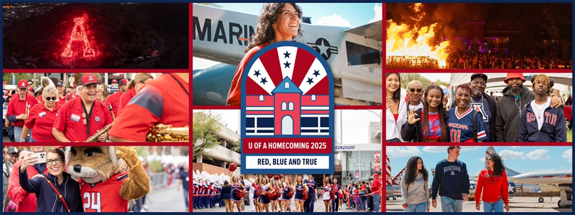 Univ of Arizona Homecoming 2025 banner