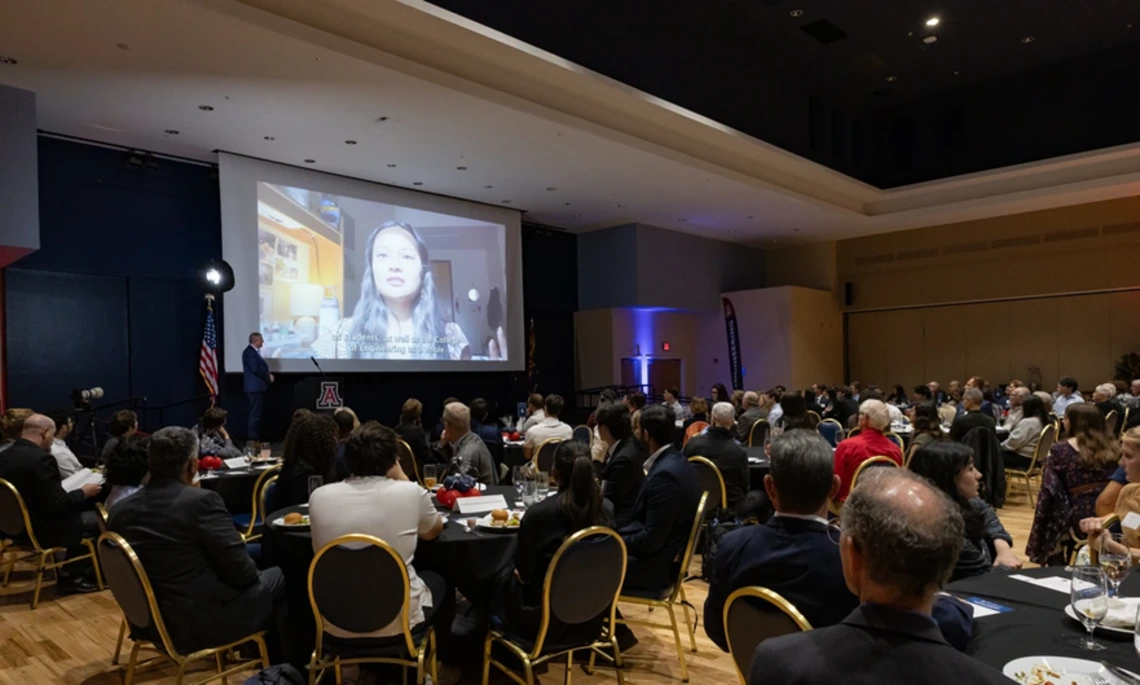 A crowd sits at the college’s annual scholarship reception